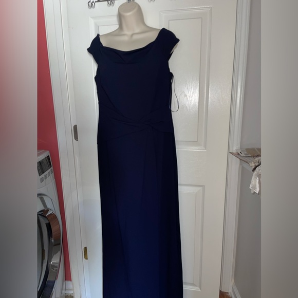 Formal Navy Blue Ralph Lauren Dress - Picture 1 of 3